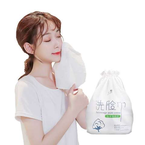 Rolls White 100% Cotton Nonwoven Disposable Travel Cleaning Face Towel